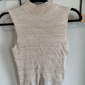 Francesca’s Mock Neck Sweater Tank (never worn)